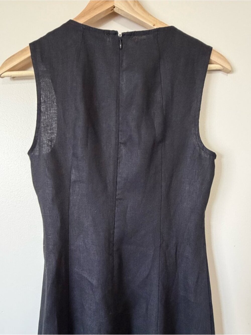 NEW Reformation Cecilia Linen Sleeveless Maxi Dress Black | US 2 UK 6 - Picture 9 of 12